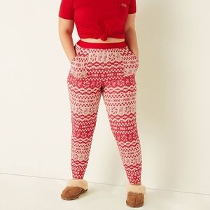 NWT PINK Cozy Sleep Jogger